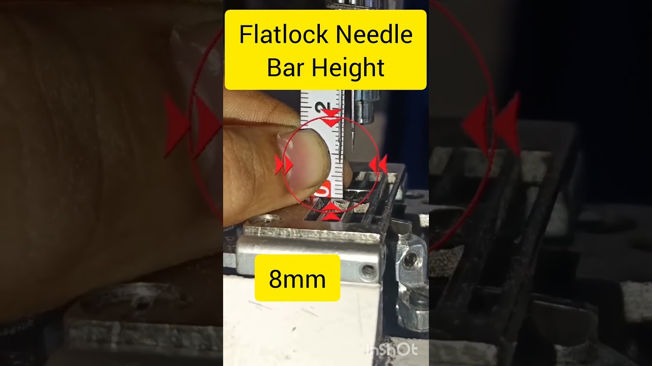Flatlock Needle Bar Height#shorts