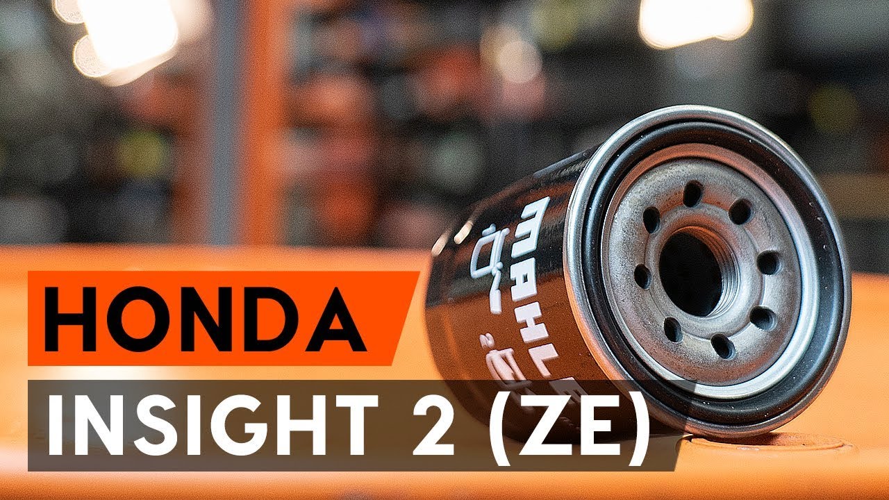 Cum se înlocuiește filtru ulei si ulei motor pe HONDA INSIGHT 2 (ZE) [TUTORIAL AUTODOC]