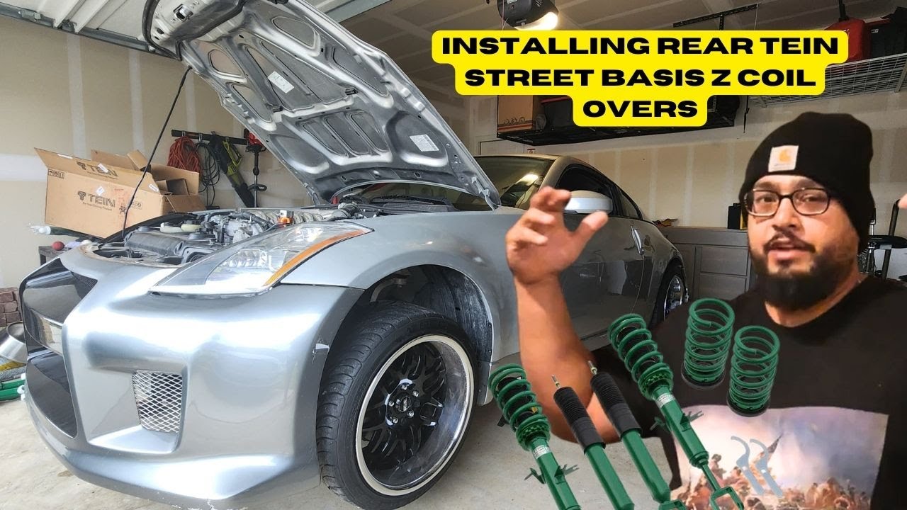 Part 1, installing Tein street basis z rear coilovers on my 350z