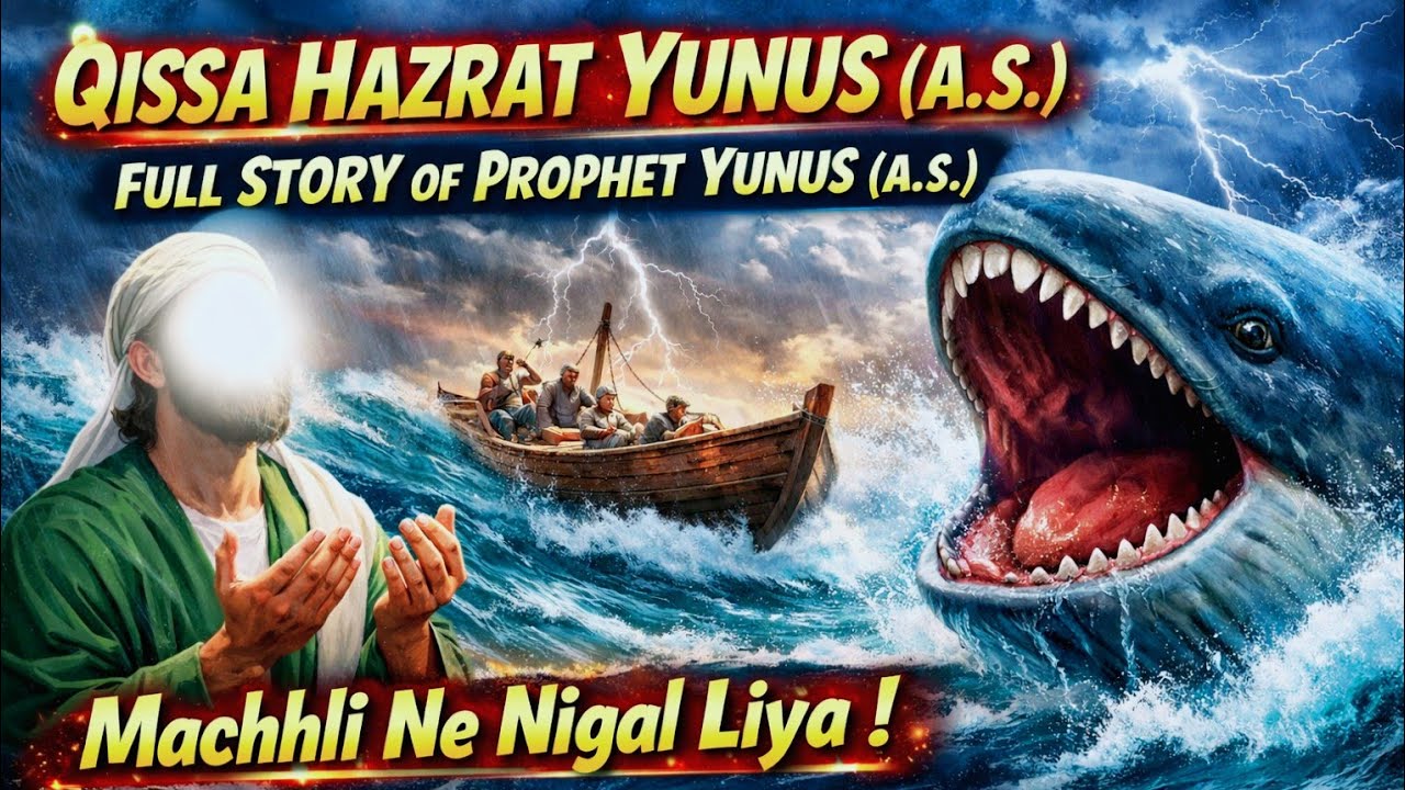 Story of Prophet Yunus (A.S) | Yunus (A.S) 40 din Machli K Pait Men Kaise Rahe | Machli Waly Nabi