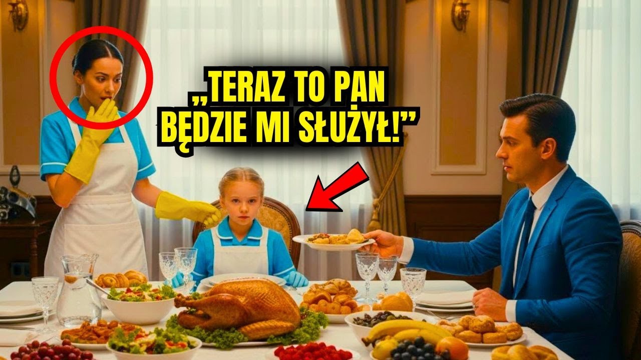 Nic nie uszczęśliwiało milionera, aż córka sprzątaczki usiadła i powiedziała: „Teraz pan mi służy”..