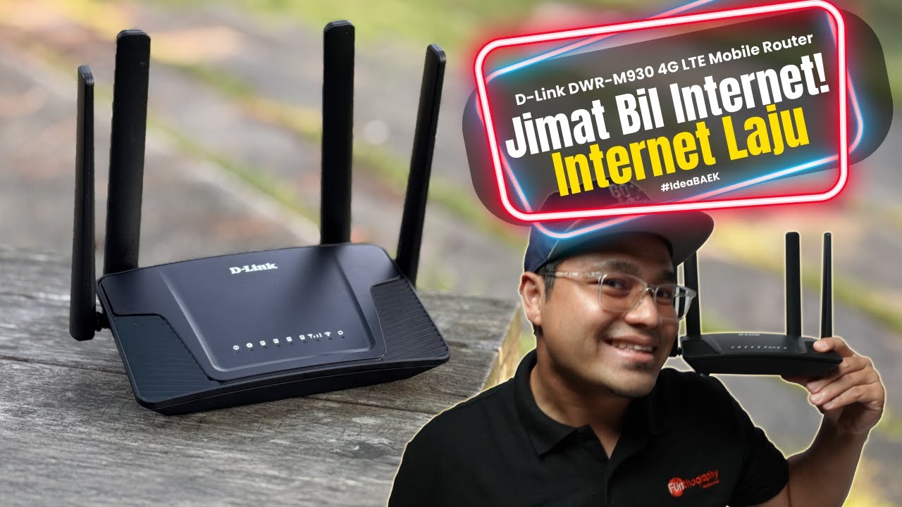 Cara Mudah Jimat Bil Internet! Review D-Link DWR-M930 4G LTE Router - Internet Laju, Harga Berbaloi!