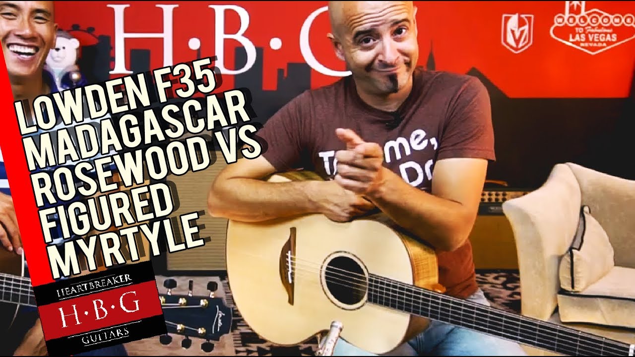 Lowden F35 Madagascar Rosewood Vs. Figured Myrtle