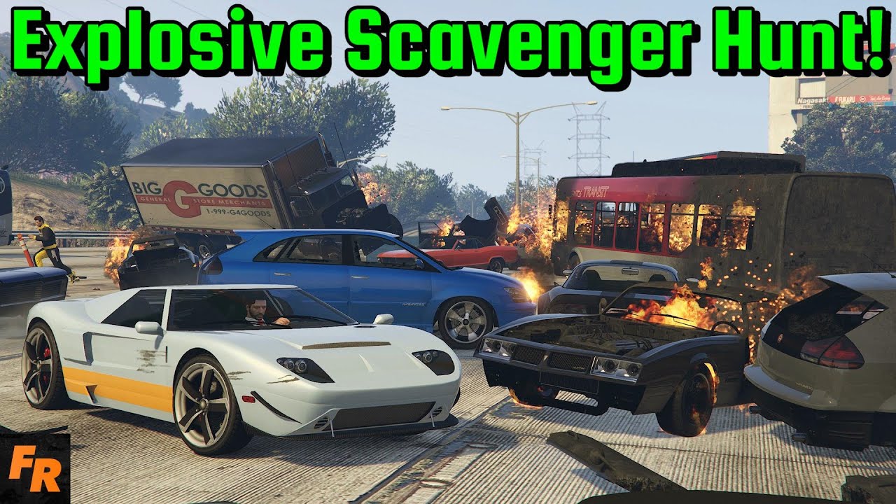 The Explosive Scavenger Hunt! - Gta 5 Racing