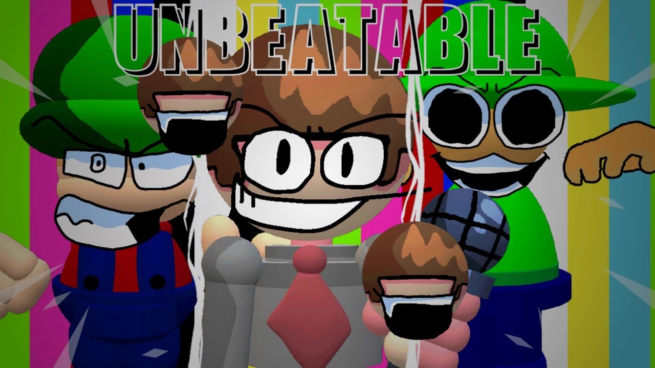 Unbeatable (But Dave, Bambi and Bandu Sings It) FNF Mario's Madness v2