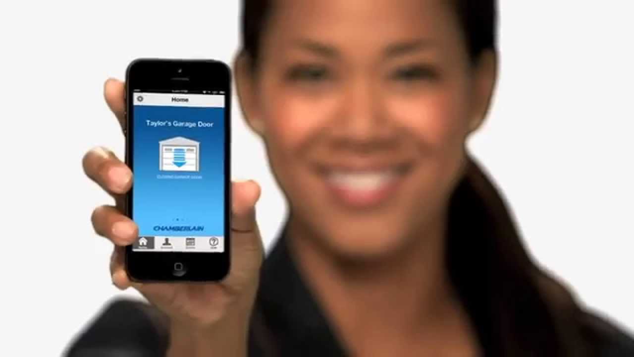 MyQ Smartphone Control.  Check if your garage door is closed.