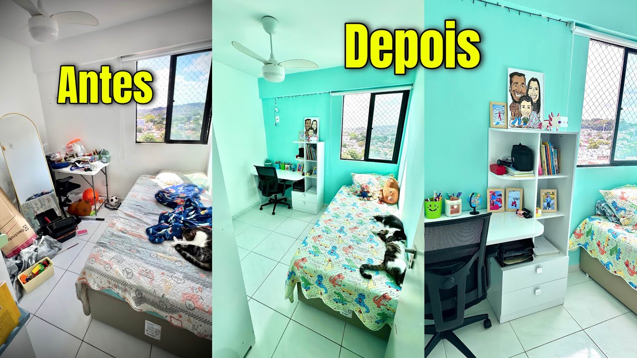 TRANSFORMAÇÃO DO QUARTINHO DO NOSSO FILHO