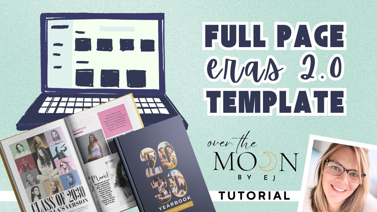 Eras 2.0 Style Yearbook, Dance and Theatre Program Ad Template Tutorial