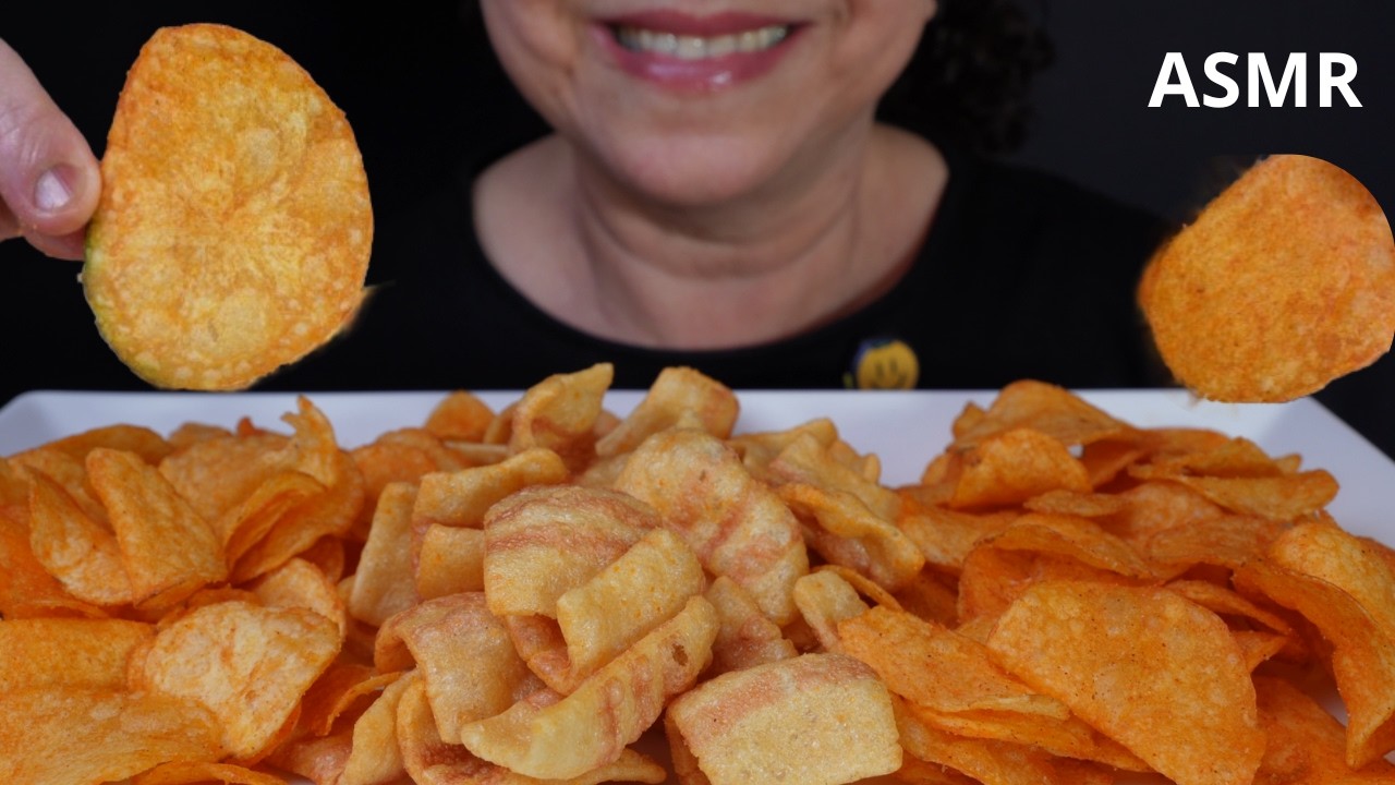 ASMR CHIPS 3 DIFERENT FLAVOUS// EXTREME CRUNCH//NO TALKING(EATING SOUNDS) Sica's-ASMR