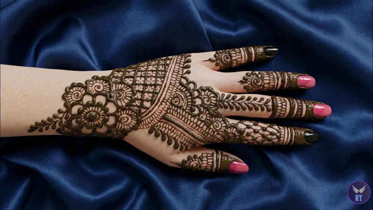 Very beautiful mehndi design step by step/ RT CREATIVITY 