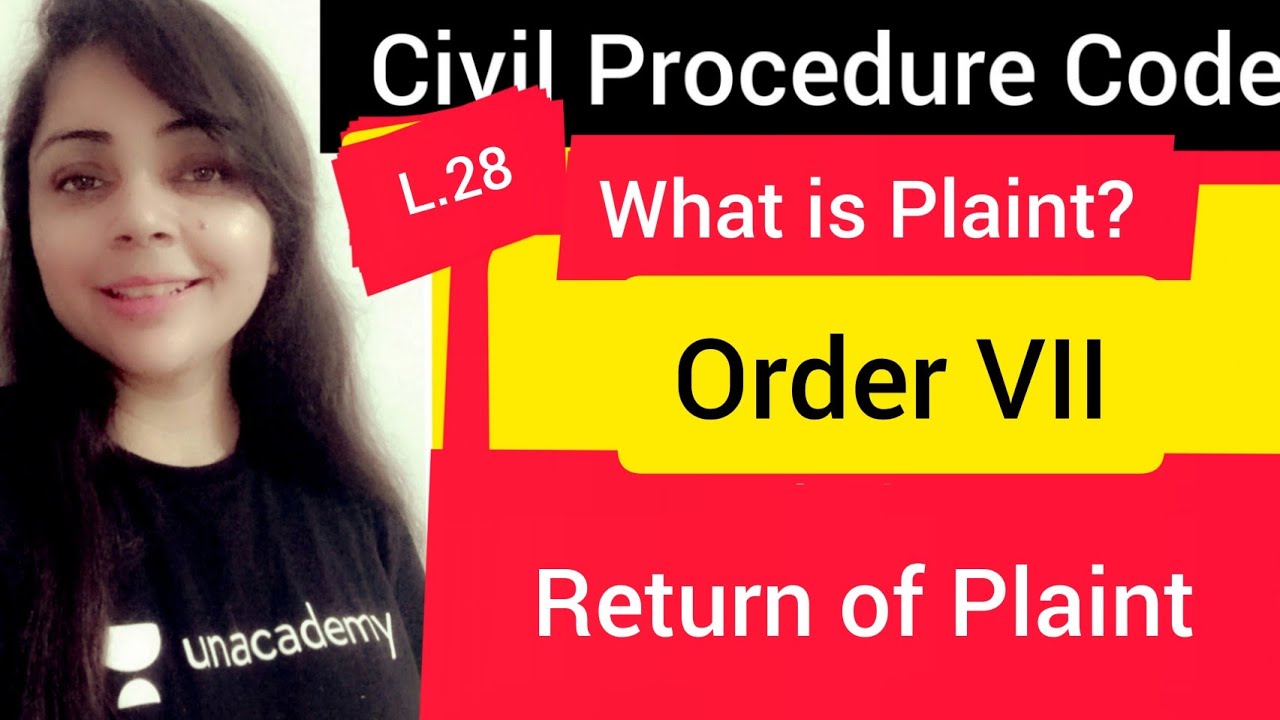 Order VII Rule 10, 10A, 10B | Return of Plaint #returnofplaint #plaint #cpclecture #order7cpc