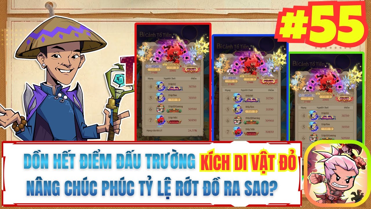 Anh Hùng Bất Diệt - #55 DỒN HẾT ĐIỂM ĐẤU TRƯỜNG KÍCH DI VẬT ĐỎ NÂNG CHÚC PHÚC TỶ LỆ RỚT ĐỒ RA SAO?