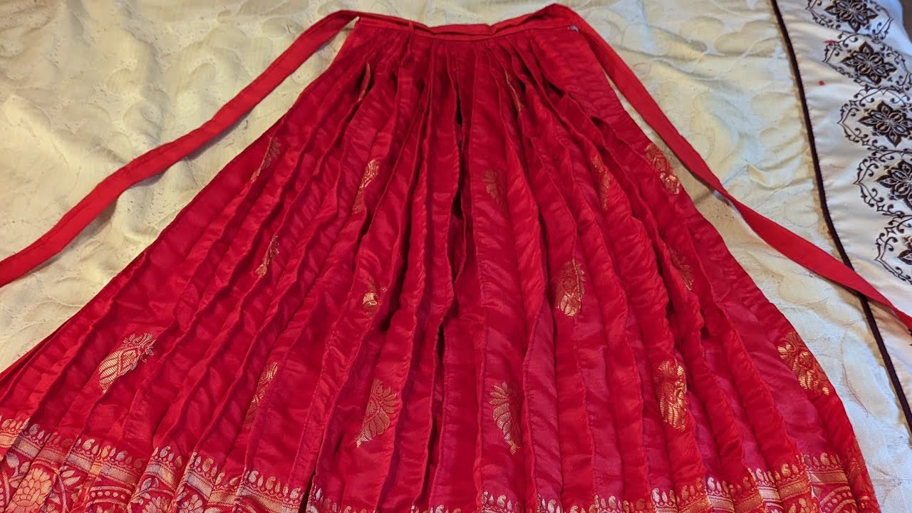 Bharatnatyam dance full dress stitching part 1, long fan!
