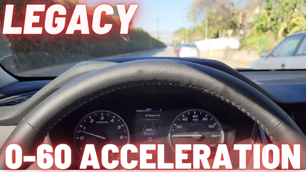 2021 Subaru Legacy Premium 2.5-liter non-turbo CVT 0-60 mph Acceleration
