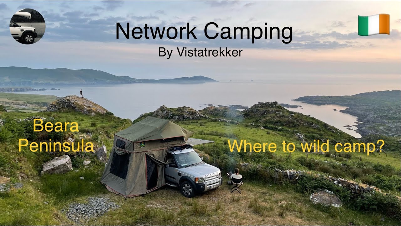 Network Camping EP13 4K where to wild camp in Ireland, family 4x4 overland in a Discovery 3 & RTT