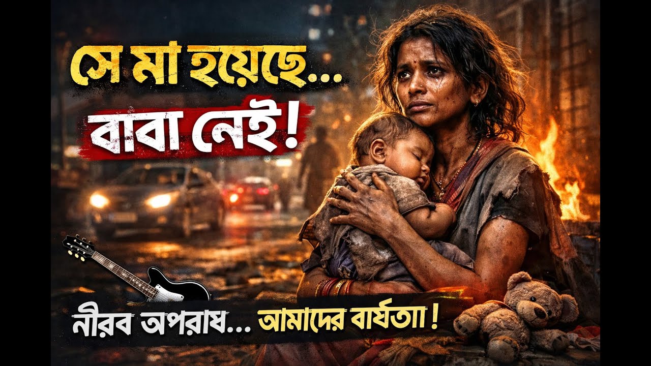রাস্তার ধারের পাগলিটা আজ মা হয়েছে, বাবা হলো না কেউ | #Rock #song