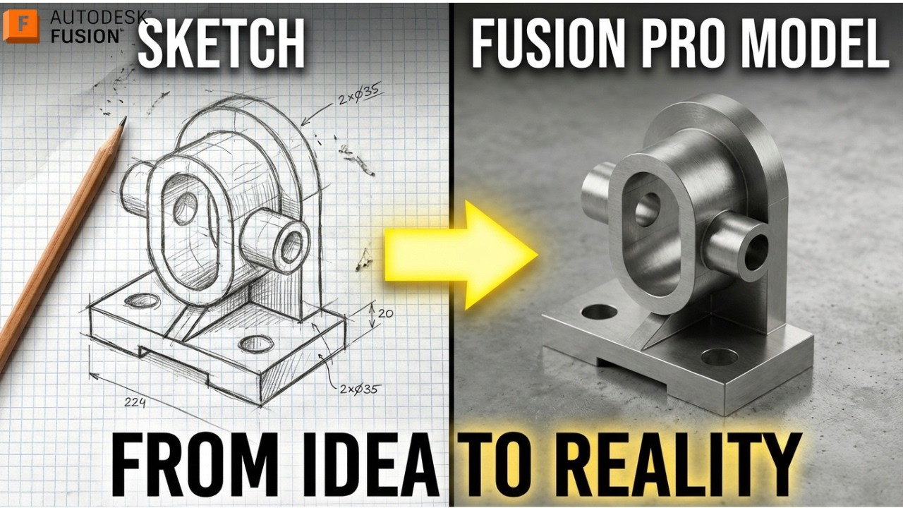 Fusion 360 From Zero | Beginner Step-by-Step Tutorial Housing
