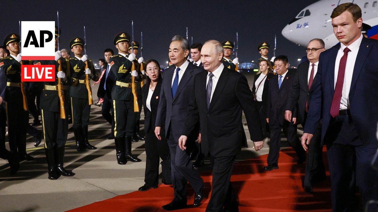 LIVE: Putin arrives in China to meet with Xi Jinping (full)
