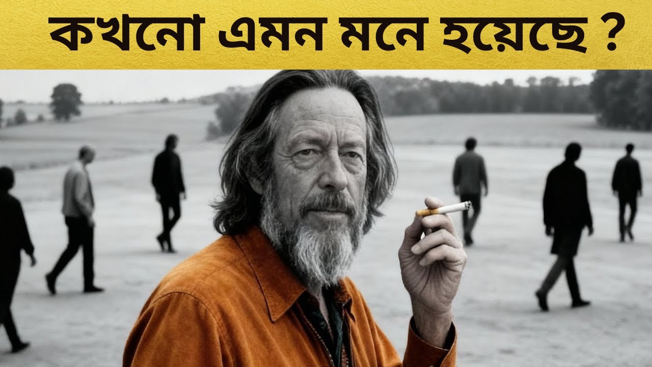কিছুই আর আগের মতো ভালো লাগে না? আনন্দ হারিয়ে গেছে? Alan Watts psychology lesson 