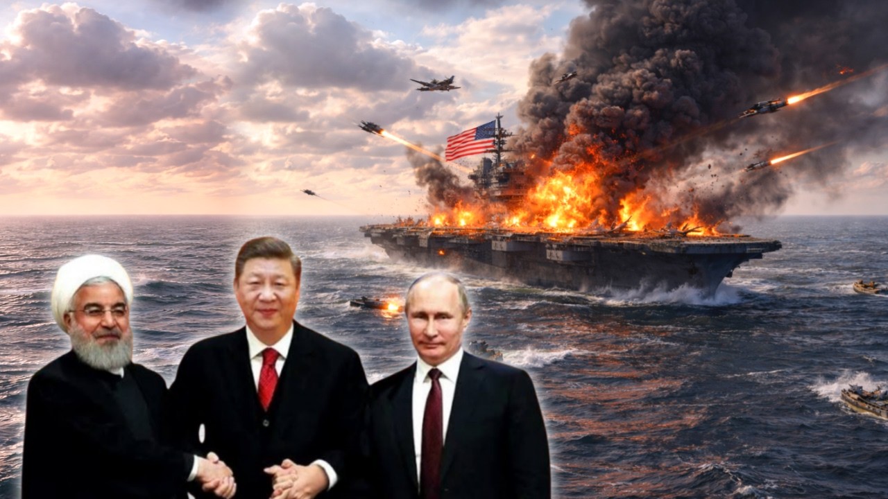 🔴PERANG AKHIRNYA TERJADI ~ China bantu Iran tenggelamkan kapal induk Amerika dengan rudal mengerikan