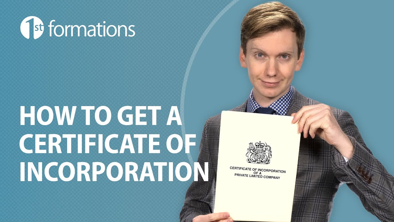 How do I get a certificate of incorporation?