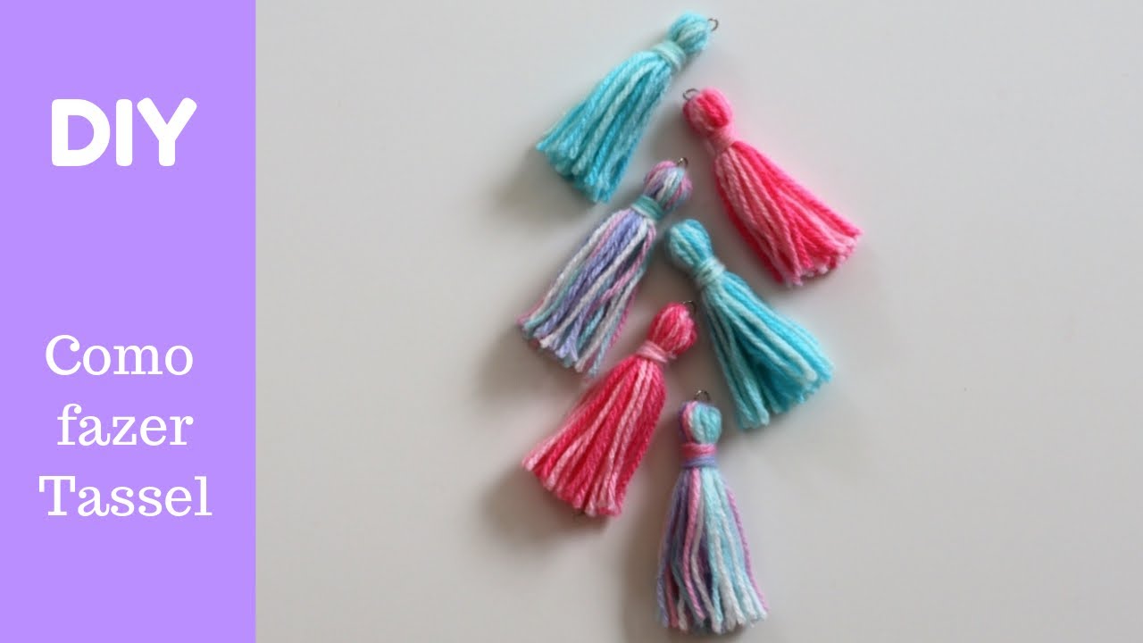 COMO FAZER Tassel com Lã - Faça Você Mesmo - Dica Vapt Vupt DIY🌸