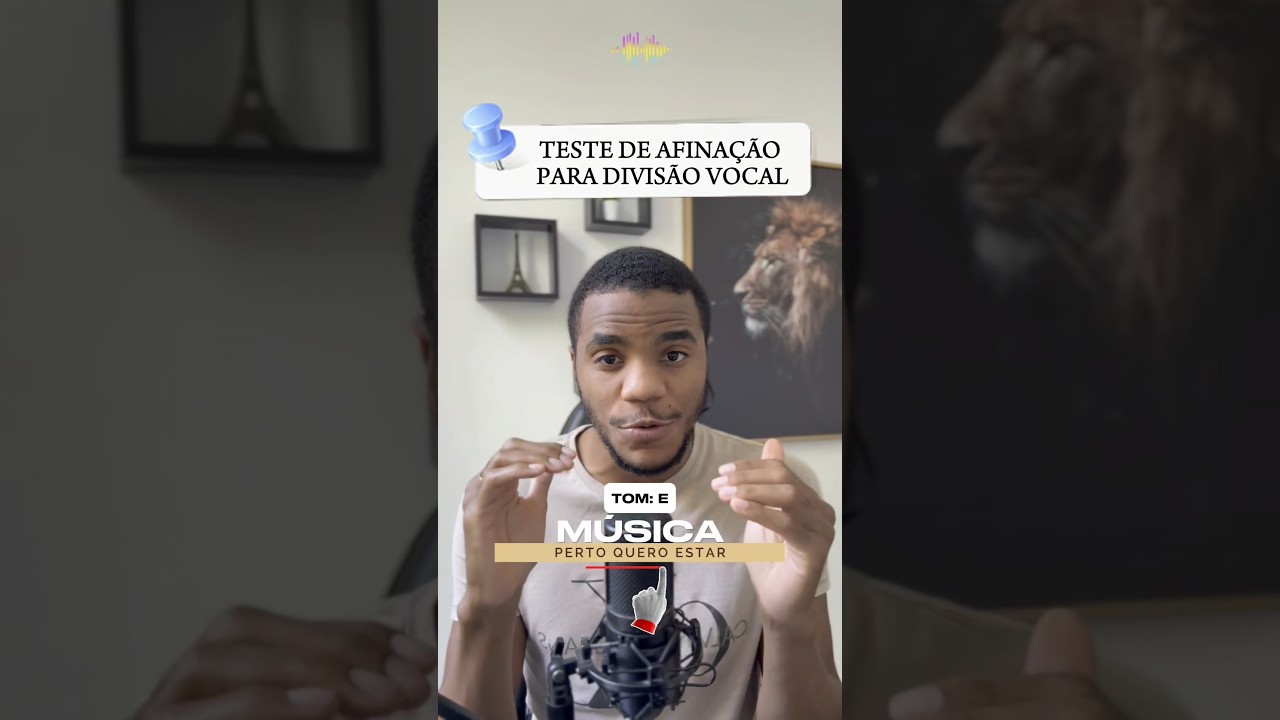 Perto Quero Estar Parte 1 -Teste de afina&ccedil;&atilde;o para divis&atilde;o vocal 🤩🎙️ #louvor #afinacao #divis&atilde;ovocal