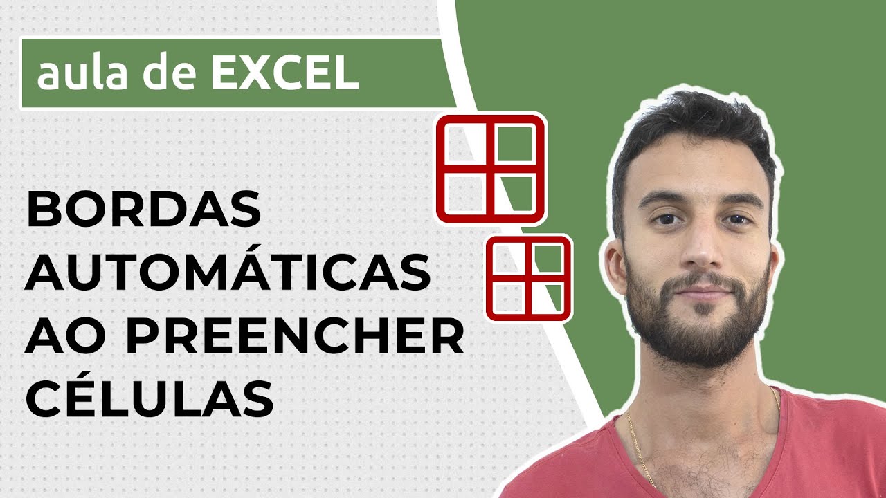 Como configurar BORDAS AUTOMÁTICAS ao preencher células no EXCEL (2 exemplos)