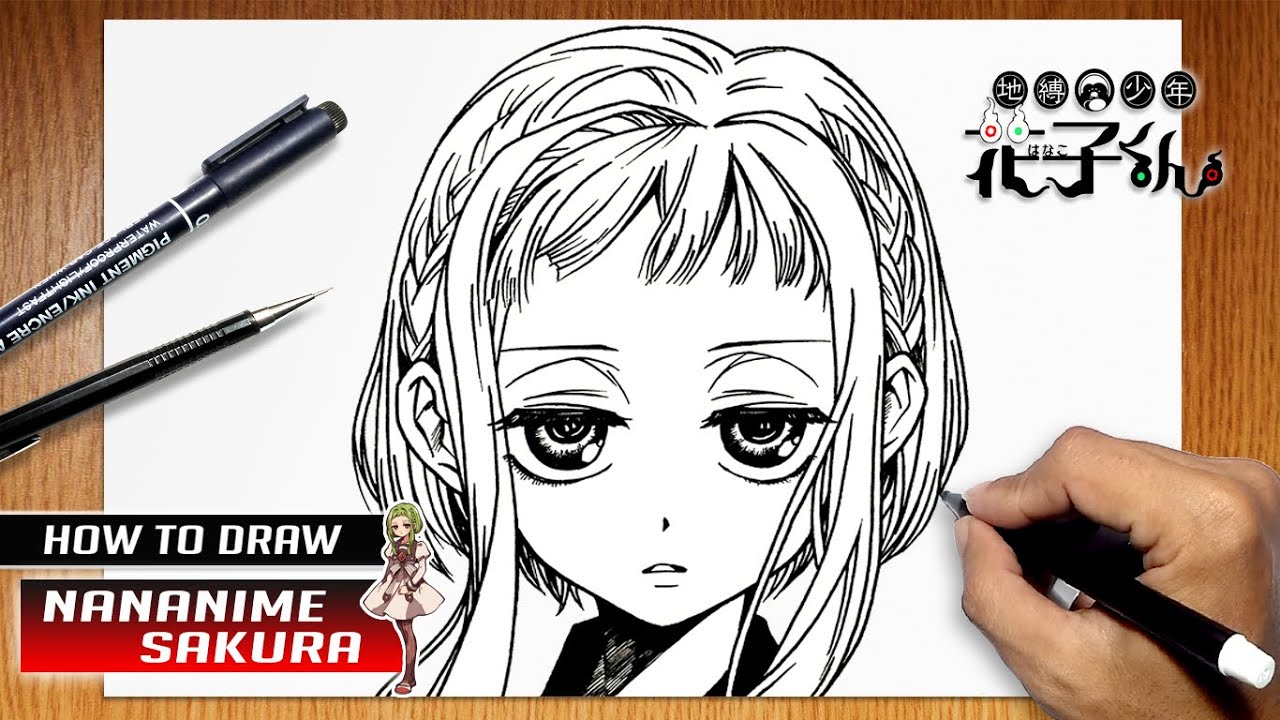 How to draw Nananime Sakura from Jibaku Shounen Hanako kun