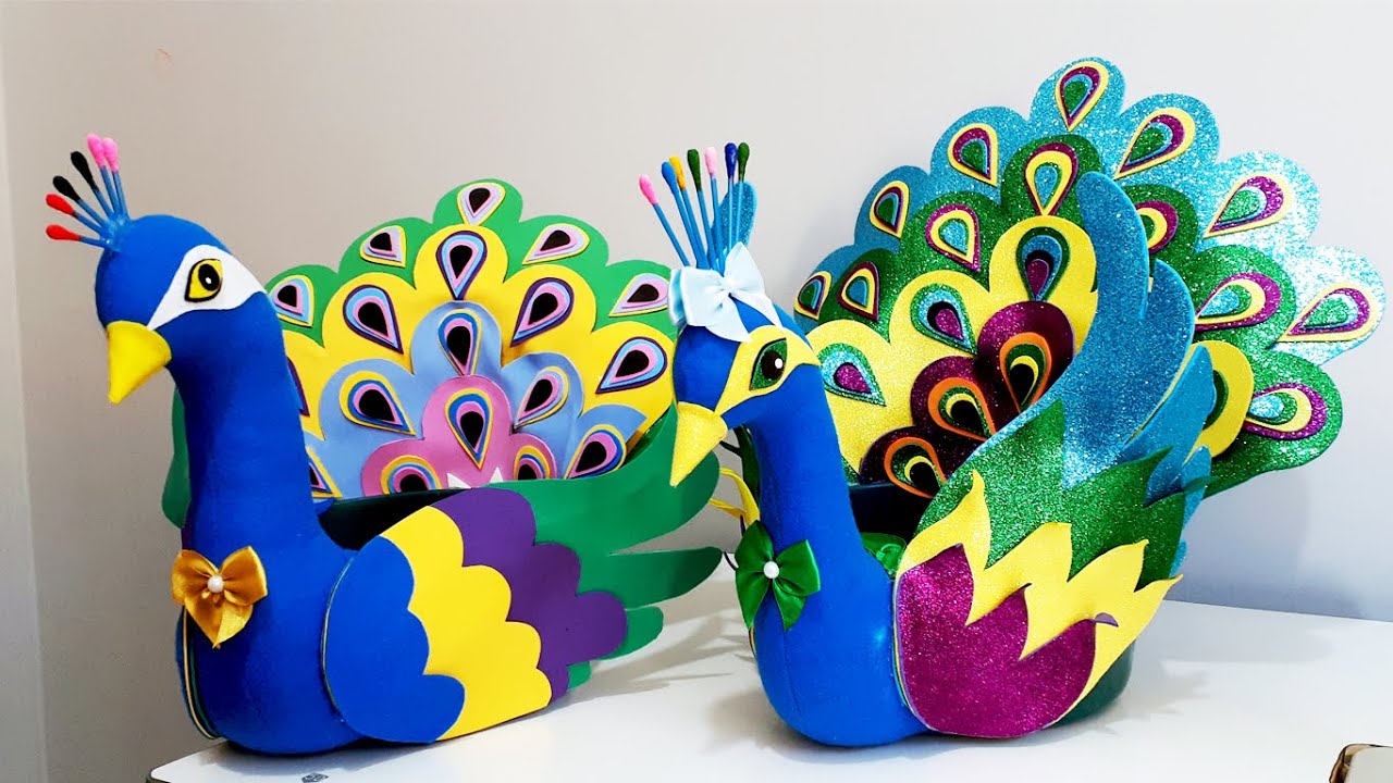 Lindo pavão porta ovos passo a passo.