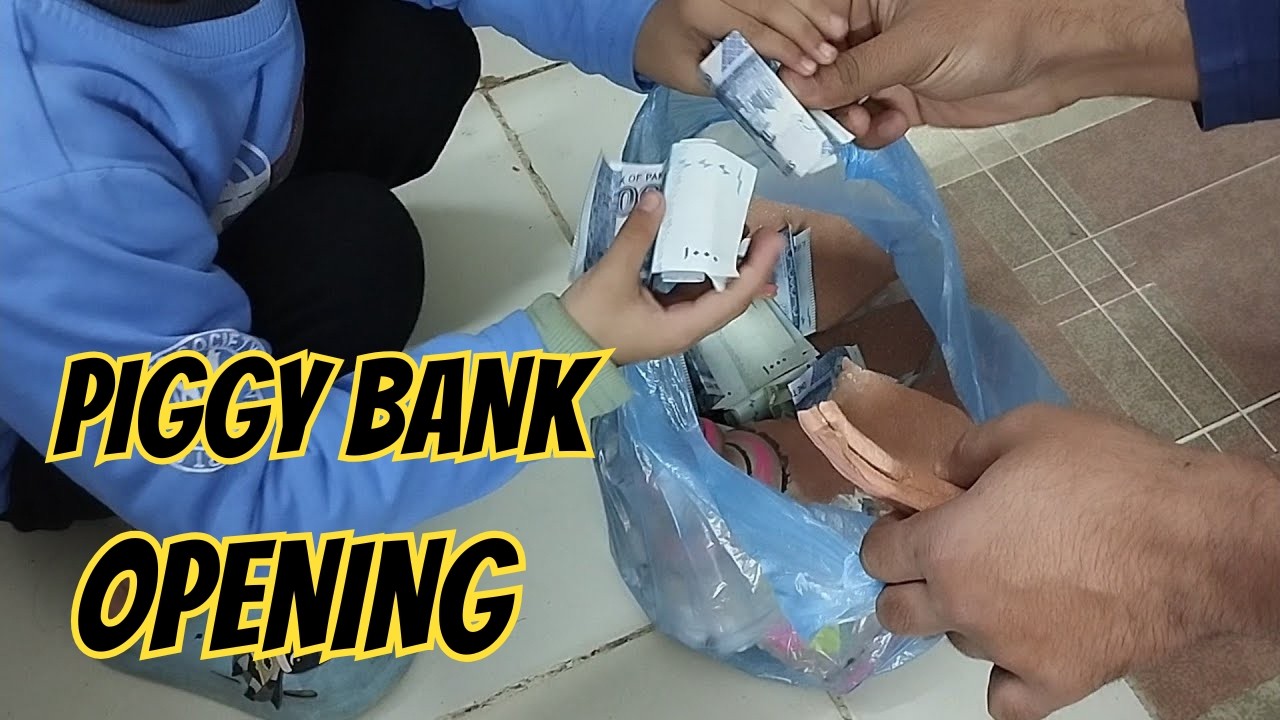 Piggy Bank Opening Video | Saving Money Reveal | Cute & Satisfying Moments
