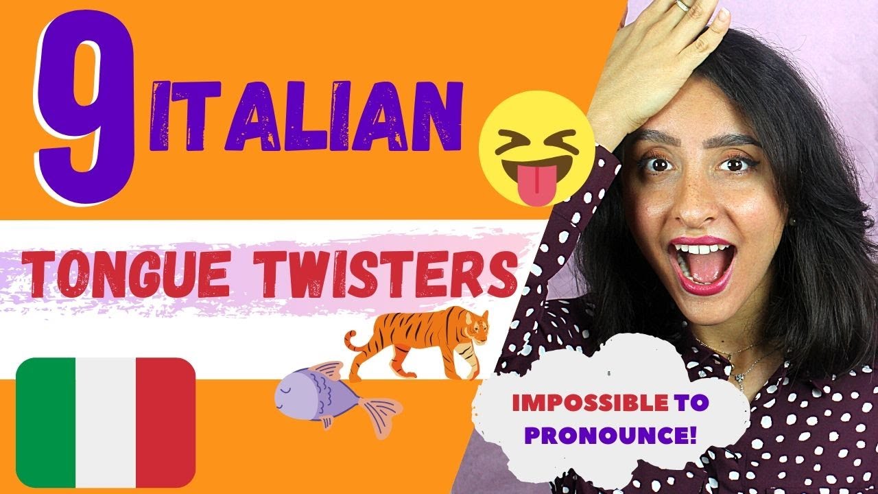 9 IMPOSSIBILE ITALIAN TONGUE TWISTERS! - PRONUNCIATION CHALLENGE [ITA SUB]