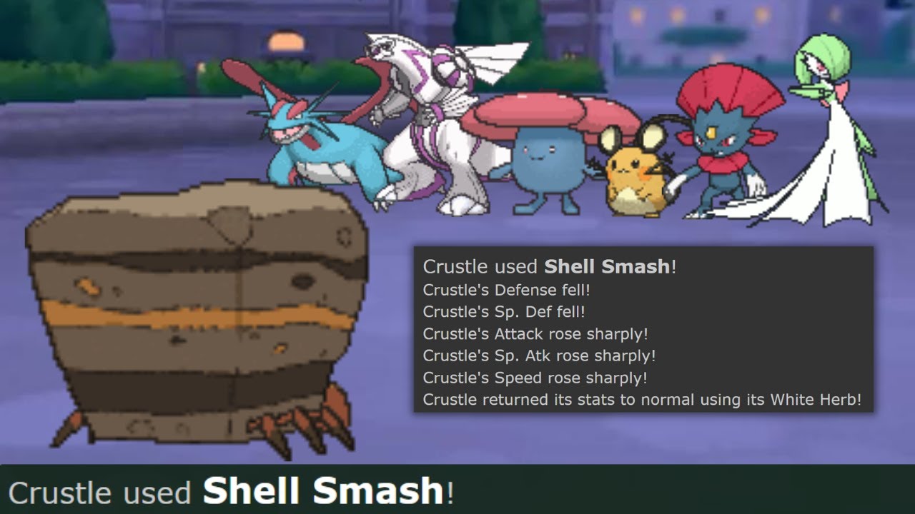 Shell Smash Crustle (pokemon showdown SWEEP)