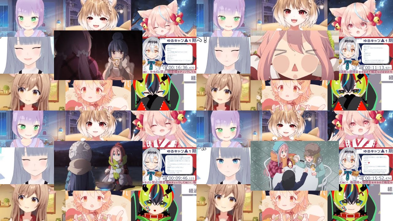 ゆるキャン△ 1期 1～4話 リアクション - Yuru Camp△ Season 1 Episode 1~4 Reaction Mashup