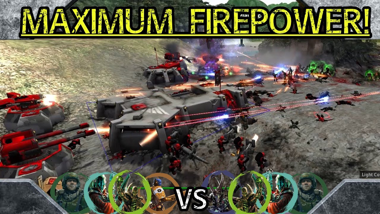 Dawn of War DE Ultimate Apocalypse: 4 на 4 Эльдар, Некроны, Страж, Тау против DE, НЕкроны, Эльдар...