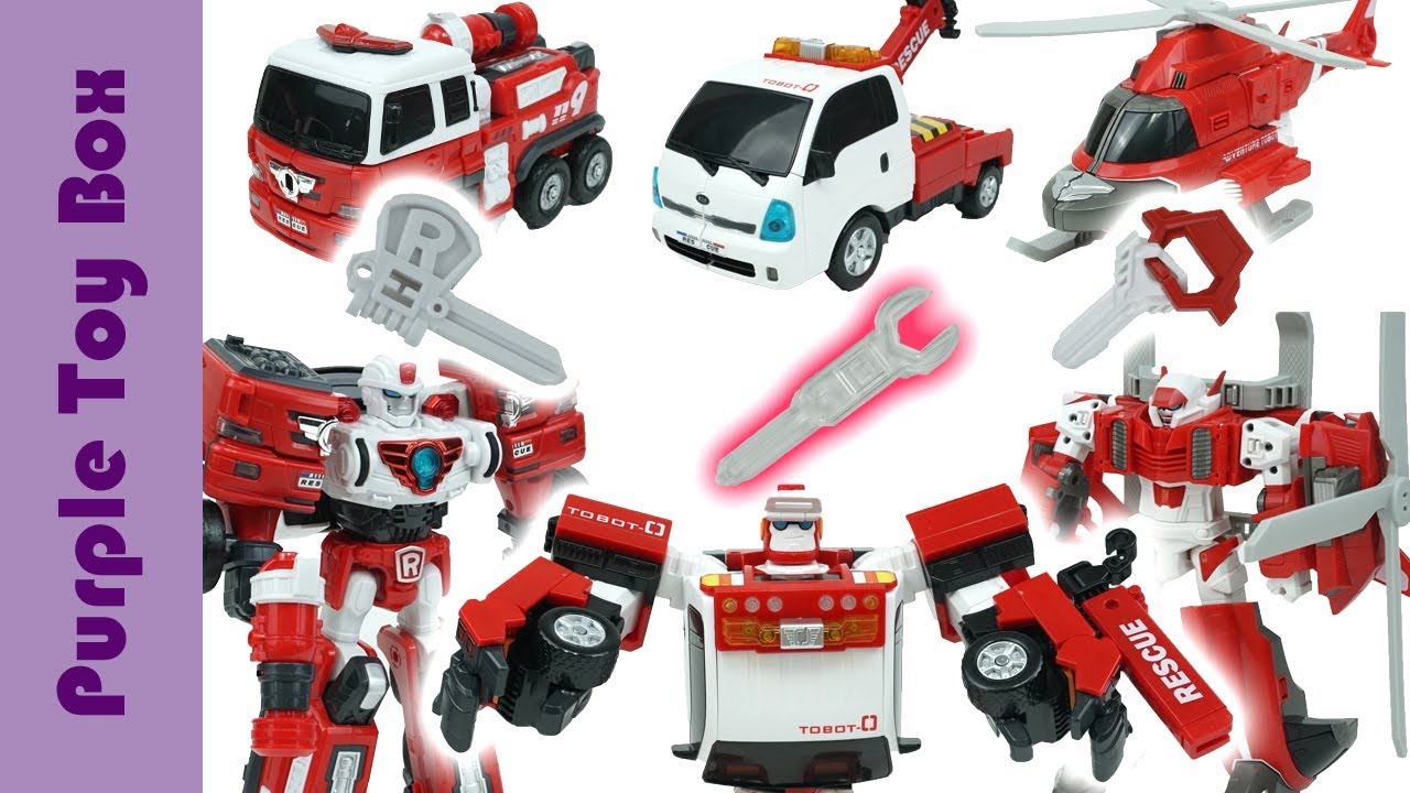 또봇V 레스큐팀 3종 모음, 레스큐 와이, 레스큐 알, 레스큐 제로 Tobot V Rescue Team Transformer To