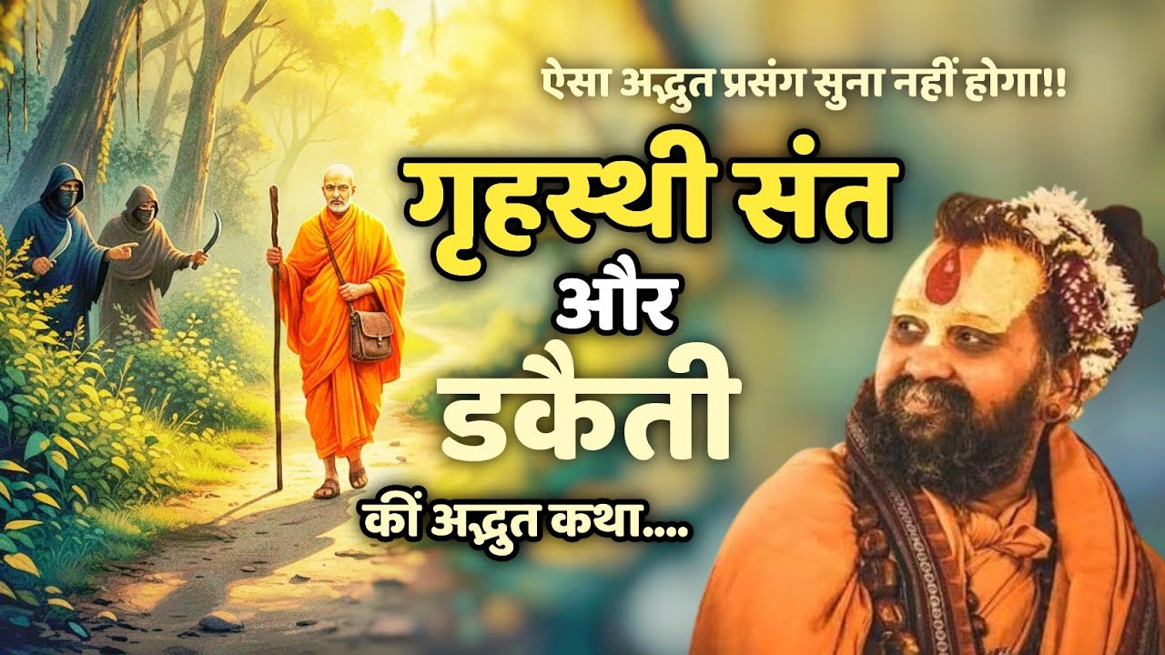गृहस्थी संत और डकेती कीं अद्भुत कथा..... #viral #katha #viralvideo