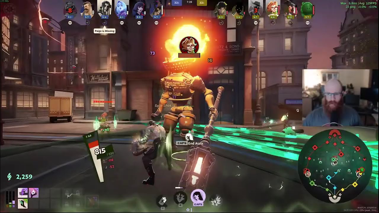 Deadlock Victor Getting Max Player and Objective Damage