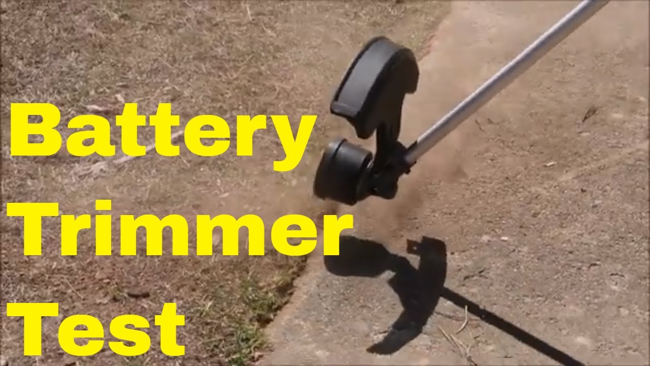 Edging and Trimming a Lawn with a Milwaukee Battery Powered String Trimmer