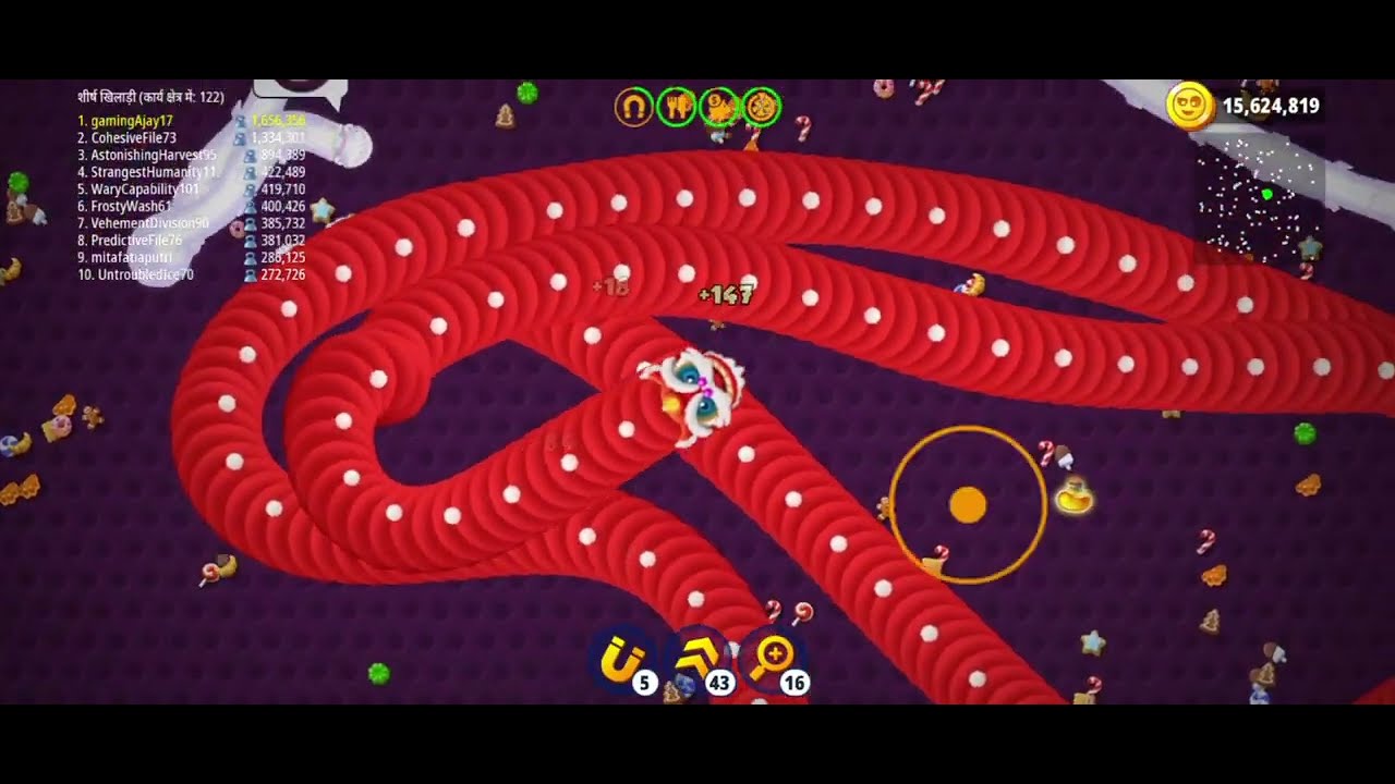 • Worm Zone :  New High Score For Me by Red Drgaon 🐍🐍| Epic Gameplay #wormszone | 