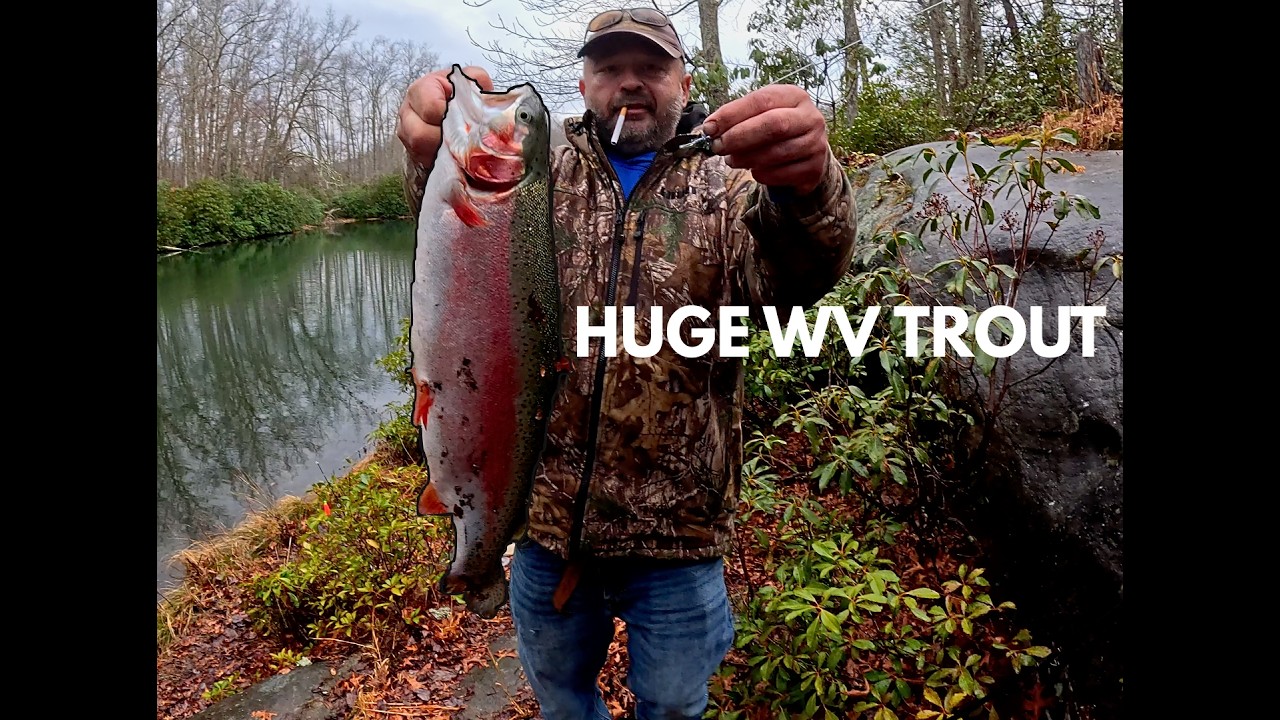 GIANT TROUT CAUGHT|WV TROUT FISHING