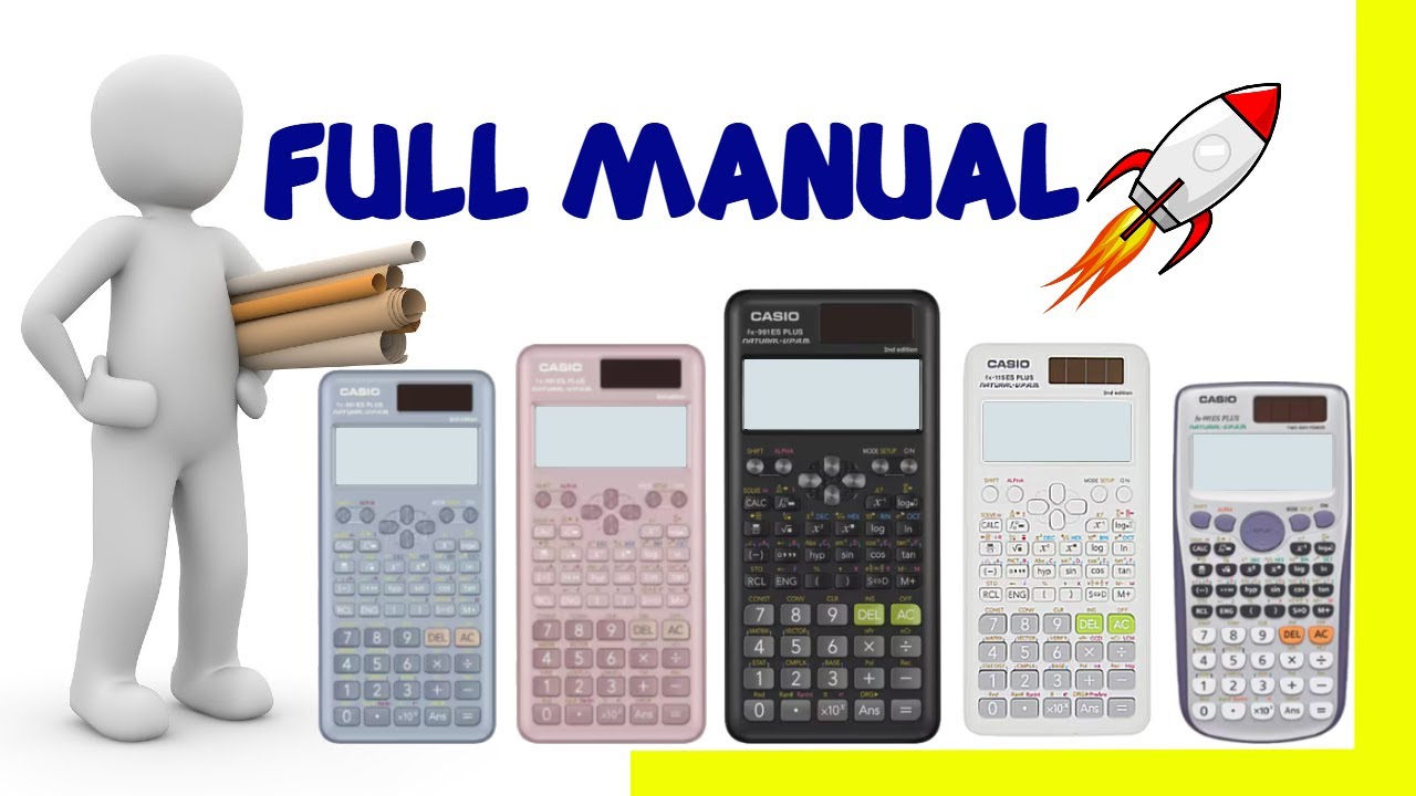 Calculator tutorial [Fast🚀] CASIO fx-991ES PLUS✅ All functions