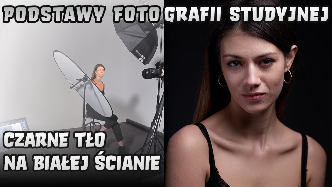 #28 Jak uzyskać czarne tło na białej ścianie - podstawy fotografii studyjnej. FOTO VLOG
