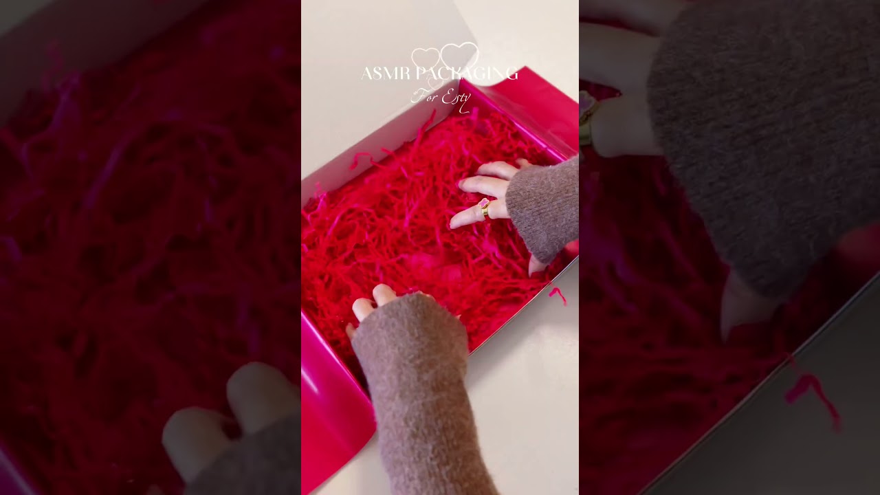 ASMR packaging for Esty🎁 Everything is packed with care & love❤️✨ 