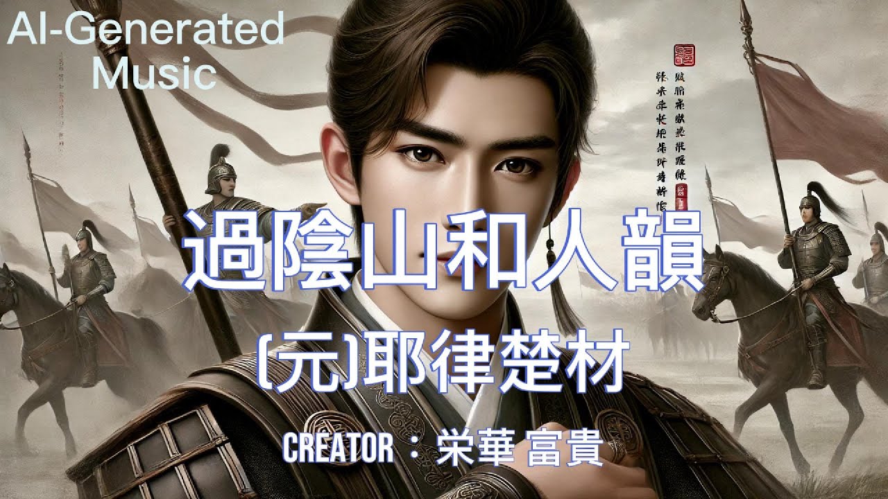 過陰山和人韻｜（元）耶律楚材｜AI-Generated ｜AI生成詩詞音樂