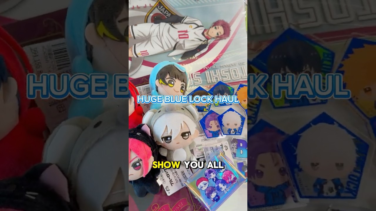 BLUE LOCK MERCH HAUL 🔥 #bluelock