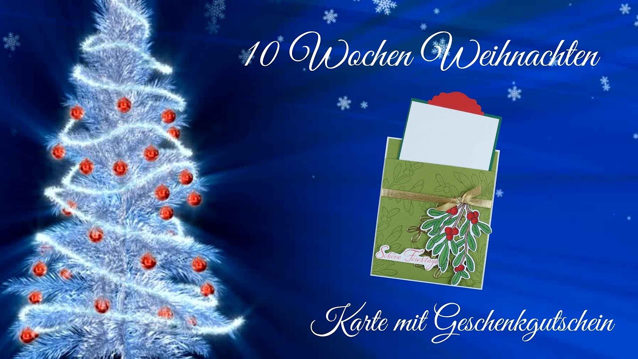 Anleitung #477: Geschenkgutschein-Karte | 10 Wochen Weihnachten #3