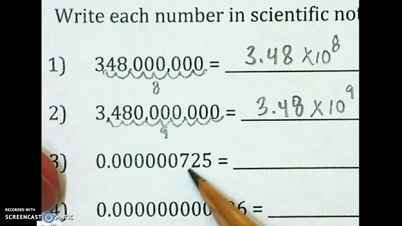 10.6 writing numbers in scientific notation