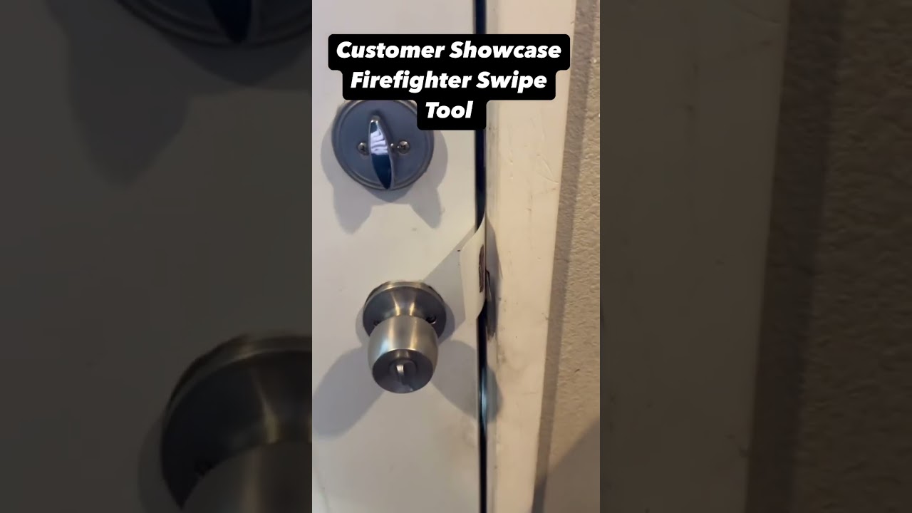 🚨Firefighter Swipe Tool🚨 is the absolute best tool for inward opening doors when the deadbolt