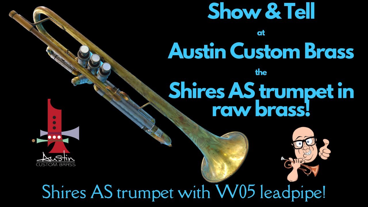 Austin Custom Brass Show & Tell: a beautiful raw brass Shires AS trumpet at #acb #trumpet #shires